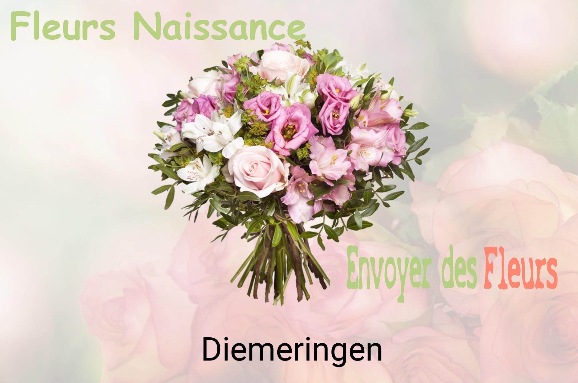 Bouquet de fleurs de naissance livré à Diemeringen