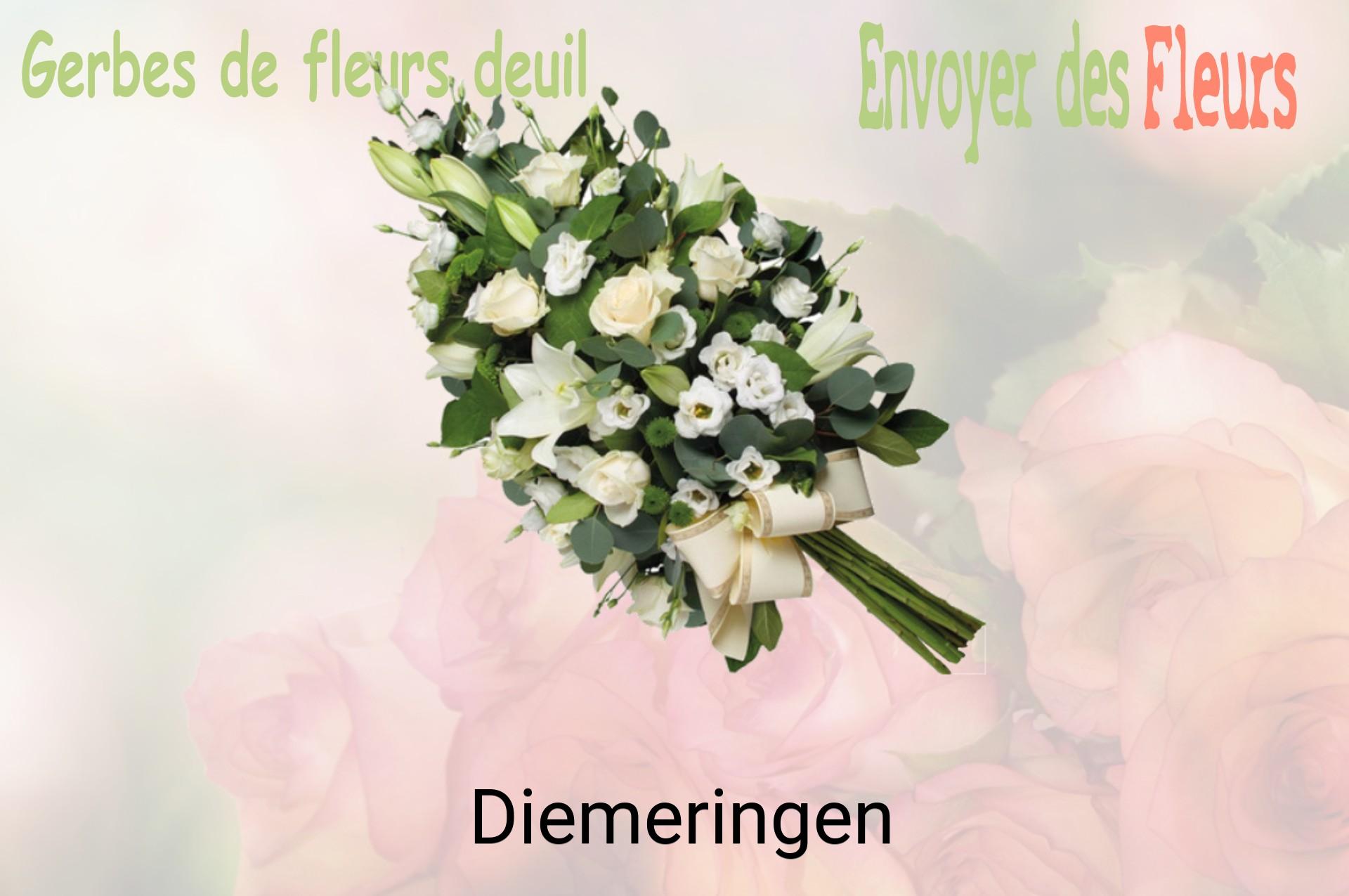Gerbe de fleurs de deuil livrée à Diemeringen